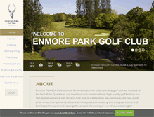 Tablet Screenshot of enmorepark.co.uk